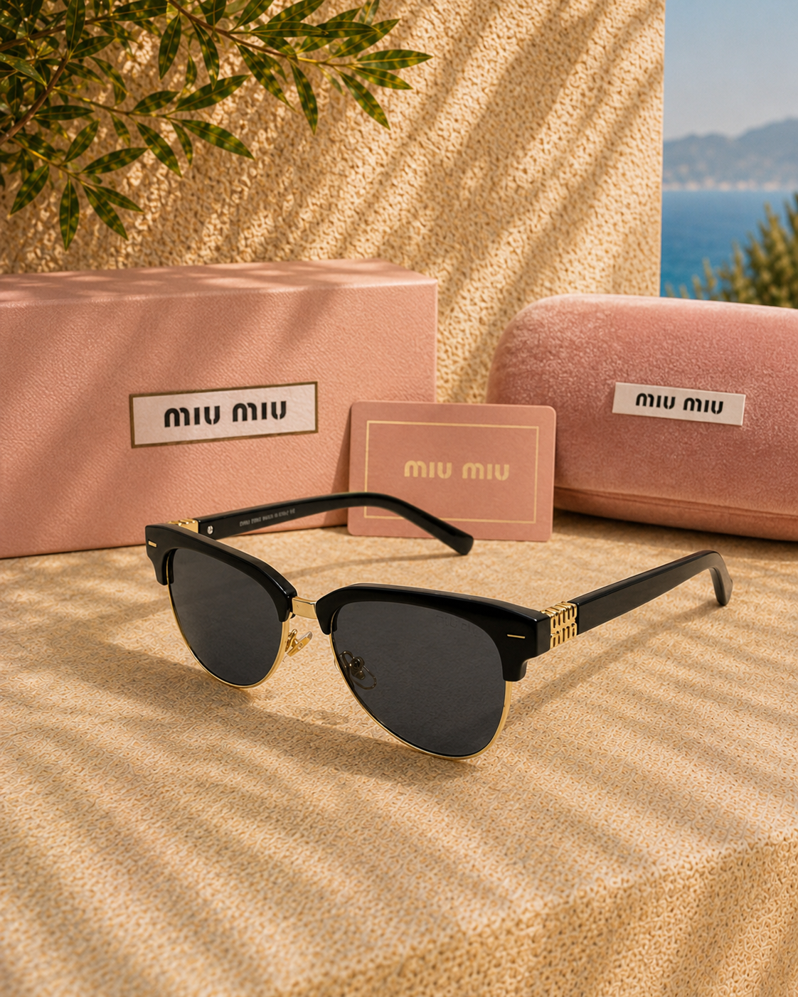 Miu Miu Miu Miu MU 09ZS Clubmaster Tarzı Kadın Güneş Gözlüğü