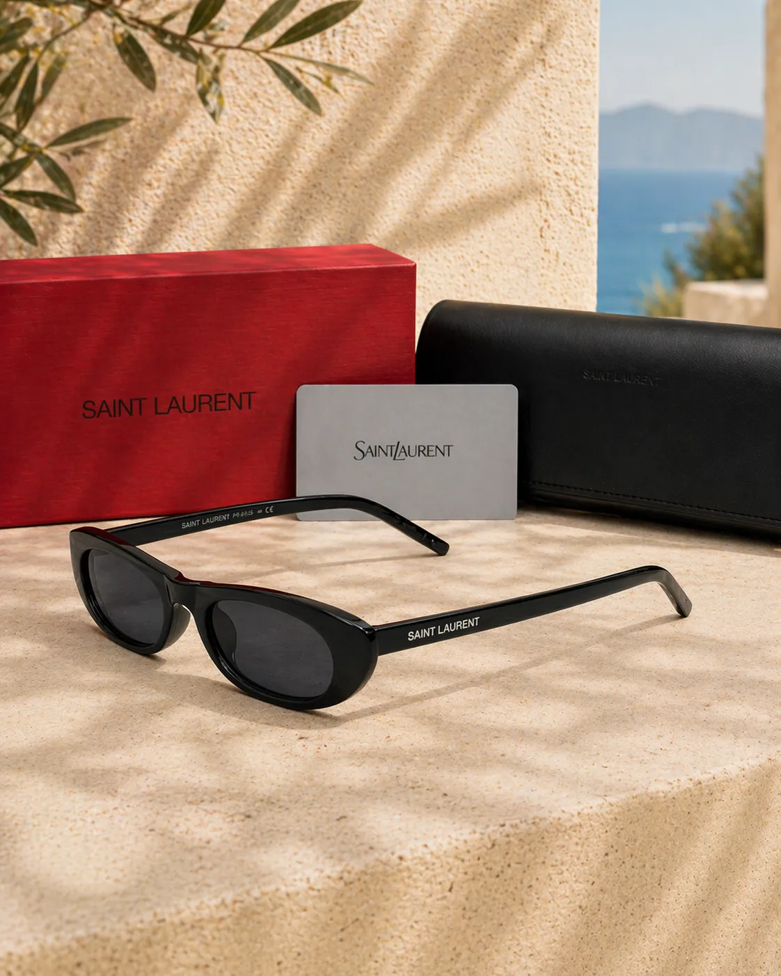 Saint Laurent Saint Laurent SL 557 SHADE 001 Cat-Eye Kadın Güneş Gözlüğü