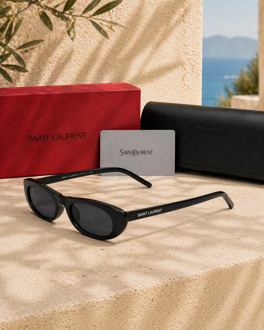 Saint Laurent Saint Laurent SL 557 SHADE 001 Cat-Eye Kadın Güneş Gözlüğü