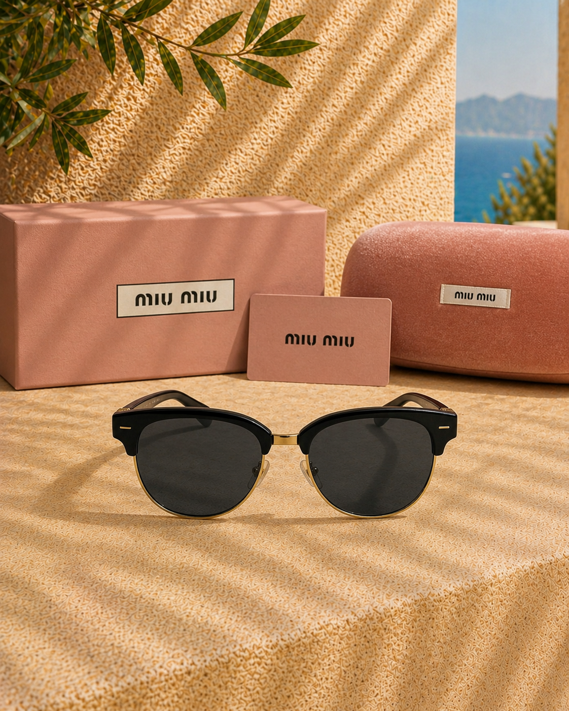 Miu Miu Miu Miu MU 09ZS Clubmaster Tarzı Kadın Güneş Gözlüğü