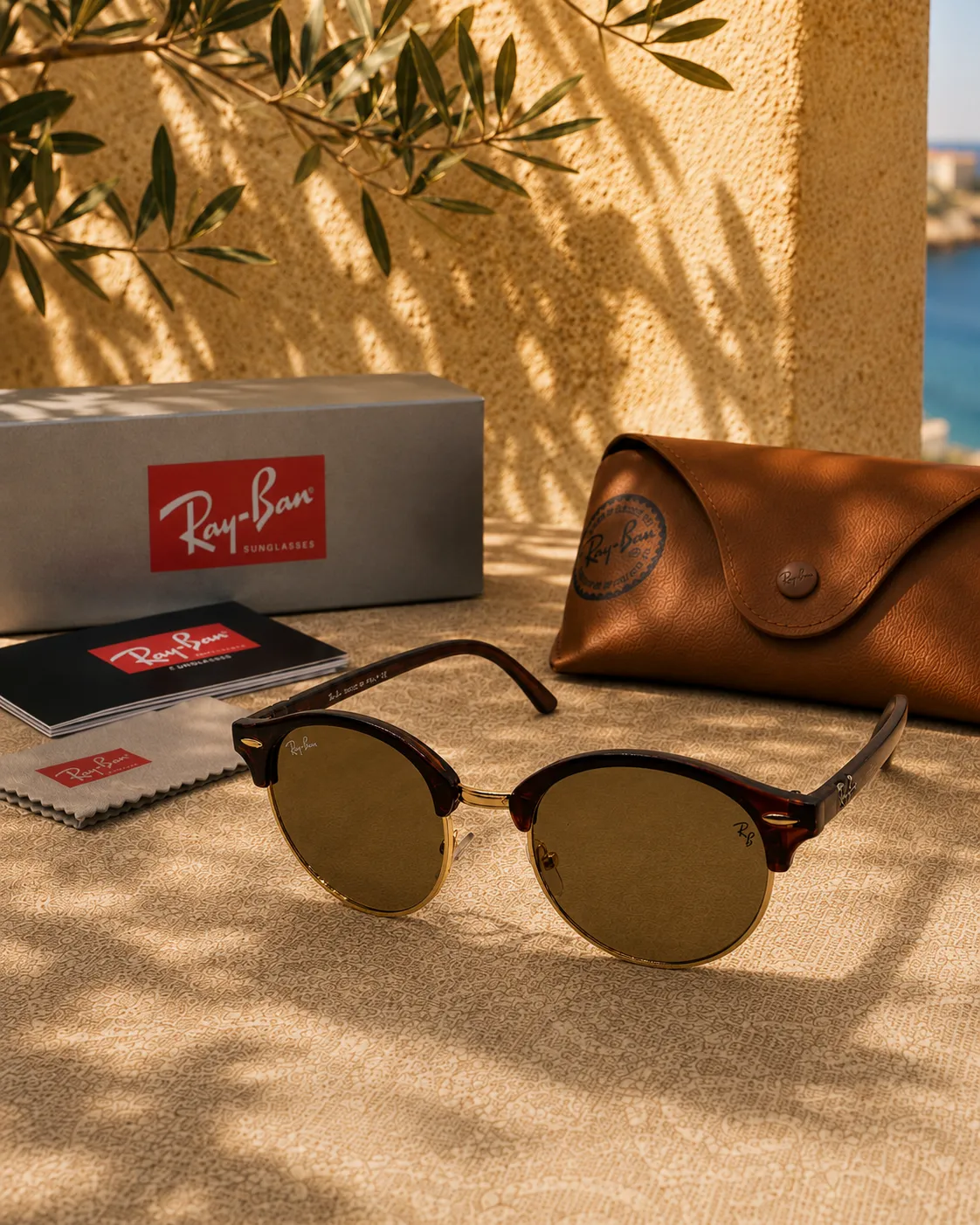 Ray Ban Ray-Ban Clubround RB4246 990 Unisex Güneş Gözlüğü