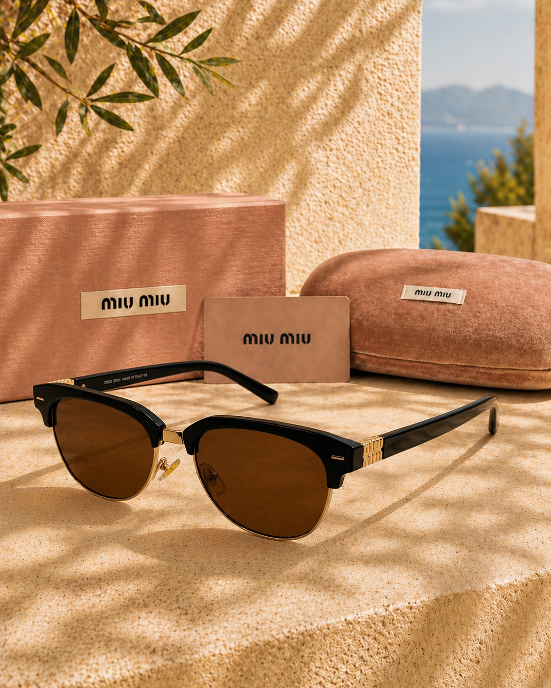 Miu Miu Miu Miu MU09ZS 1AB2Z1 57 Browline Kadın Güneş Gözlüğü