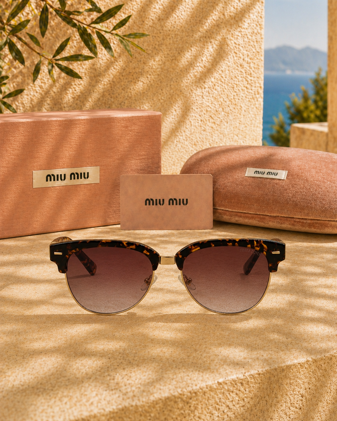 Miu Miu Miu Miu MU09ZS 1AB2Z1 57 Browline Kadın Güneş Gözlüğü