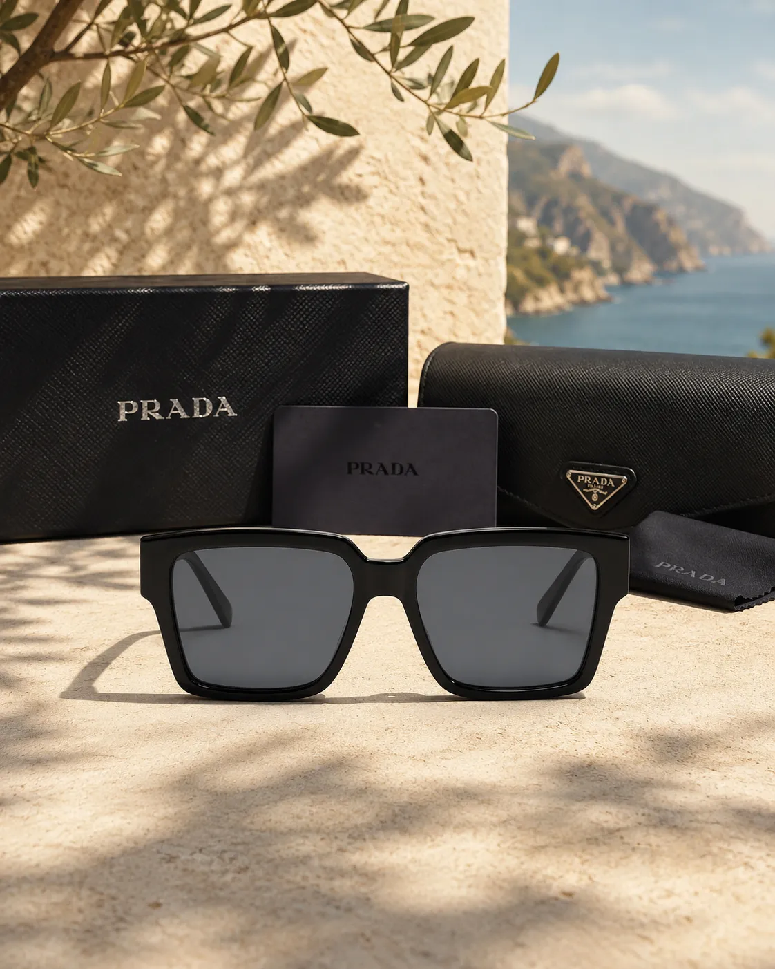 Prada Prada PR 24ZS 1AB5S0 Siyah Kadın Güneş Gözlüğü