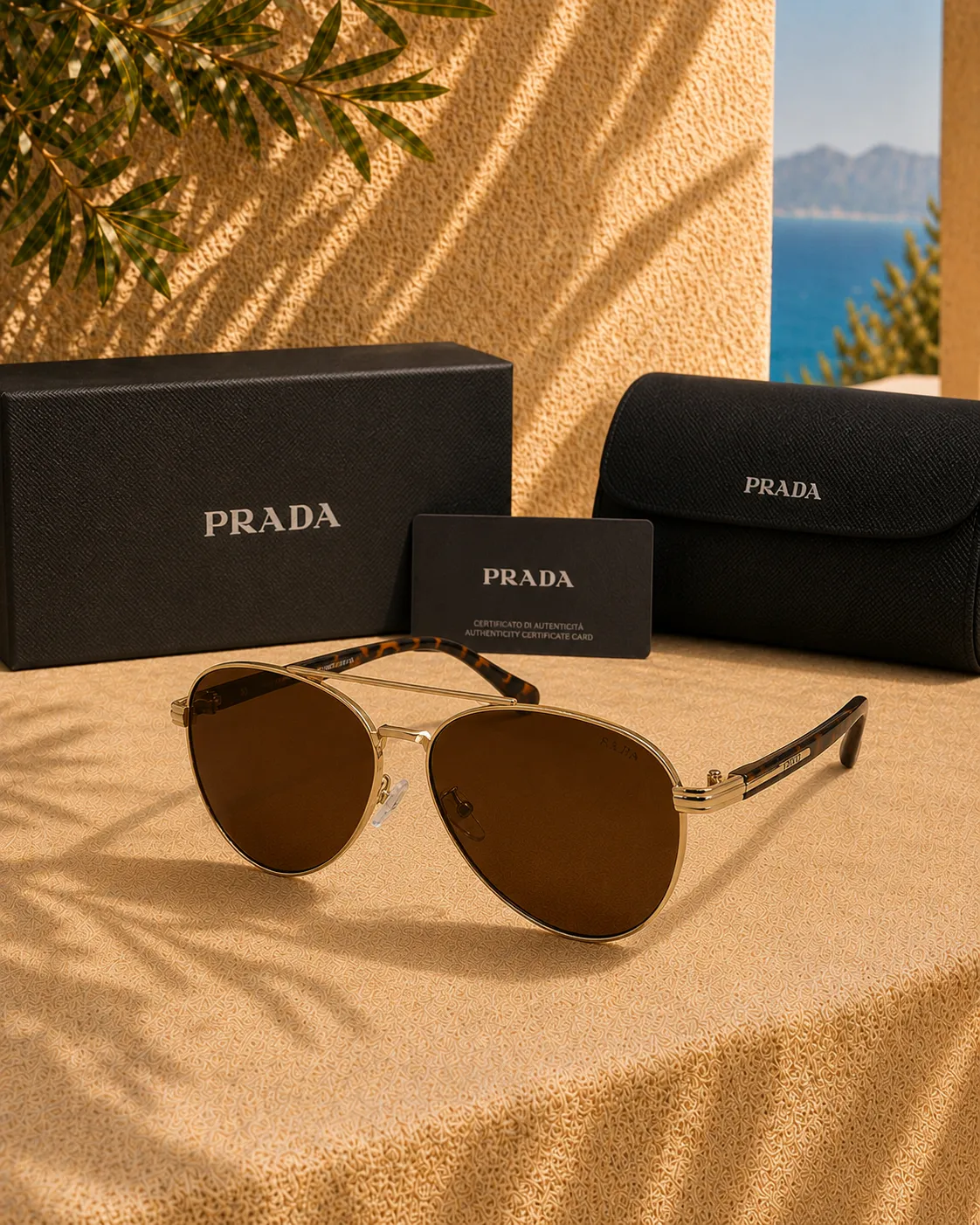 Prada Prada PR 73ZS 5AK01T Pilot Üniseks Güneş Gözlüğü