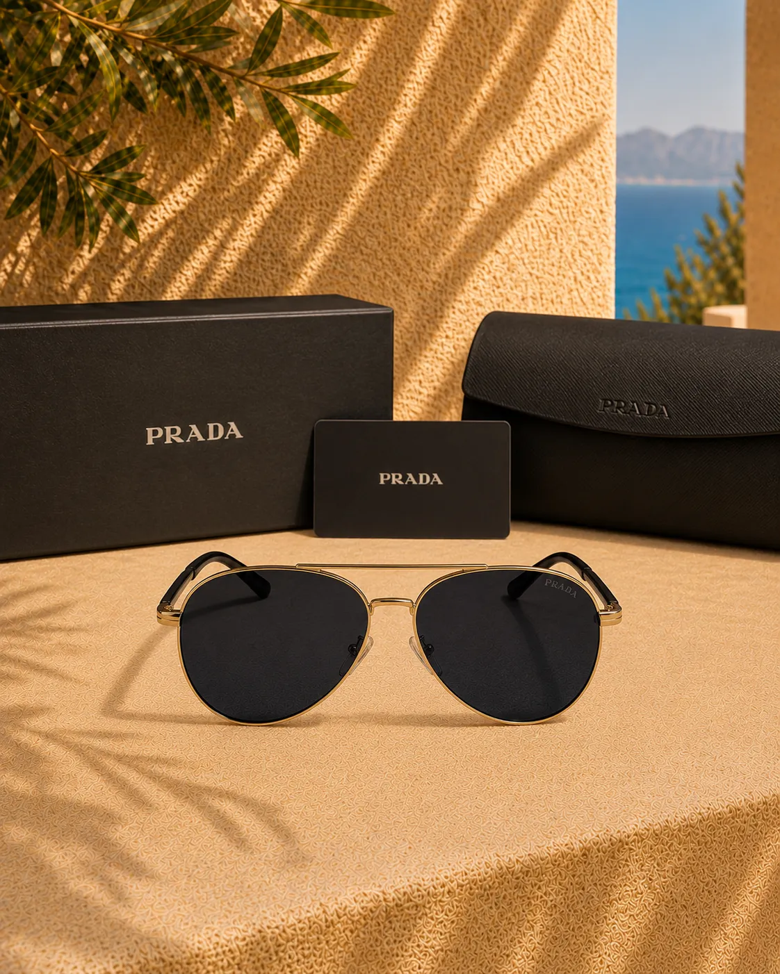 Prada Prada PR A58S / SPRA58 Pilot Erkek Güneş Gözlüğü