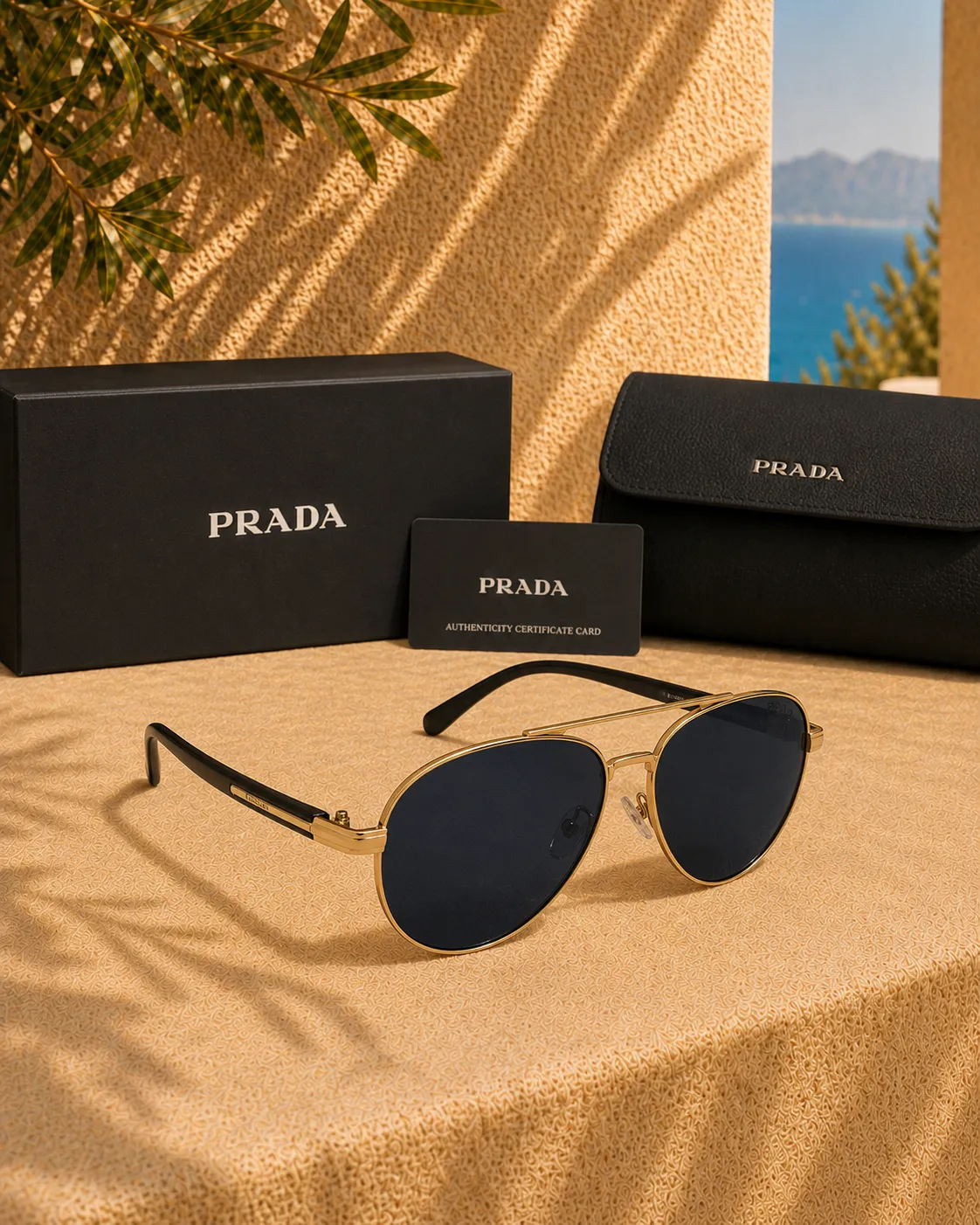 Prada Prada PR A58S / SPRA58 Pilot Erkek Güneş Gözlüğü