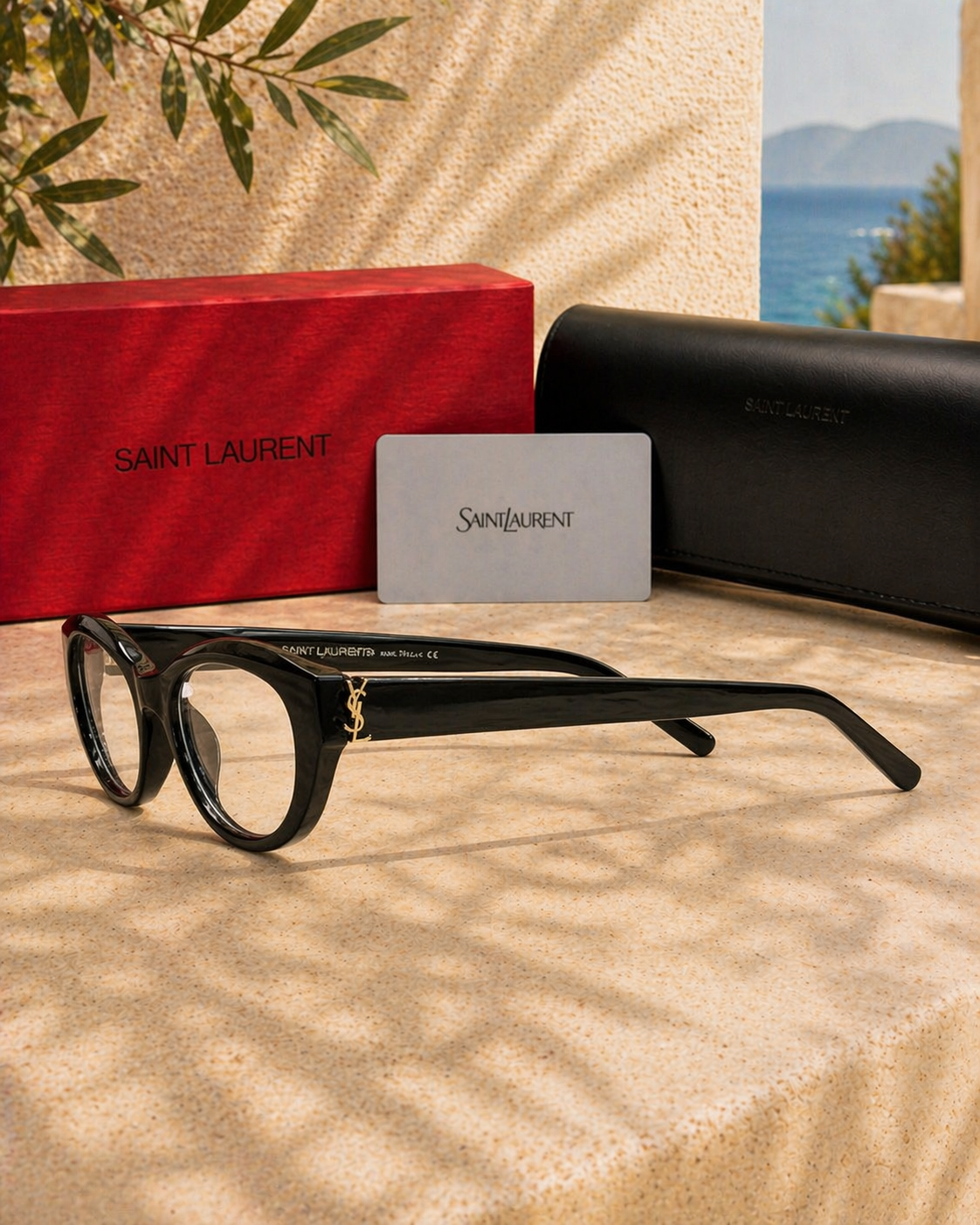 Saint Laurent Saint Laurent SL M96 Cat-Eye Kadın Optik Gözlük Çerçevesi