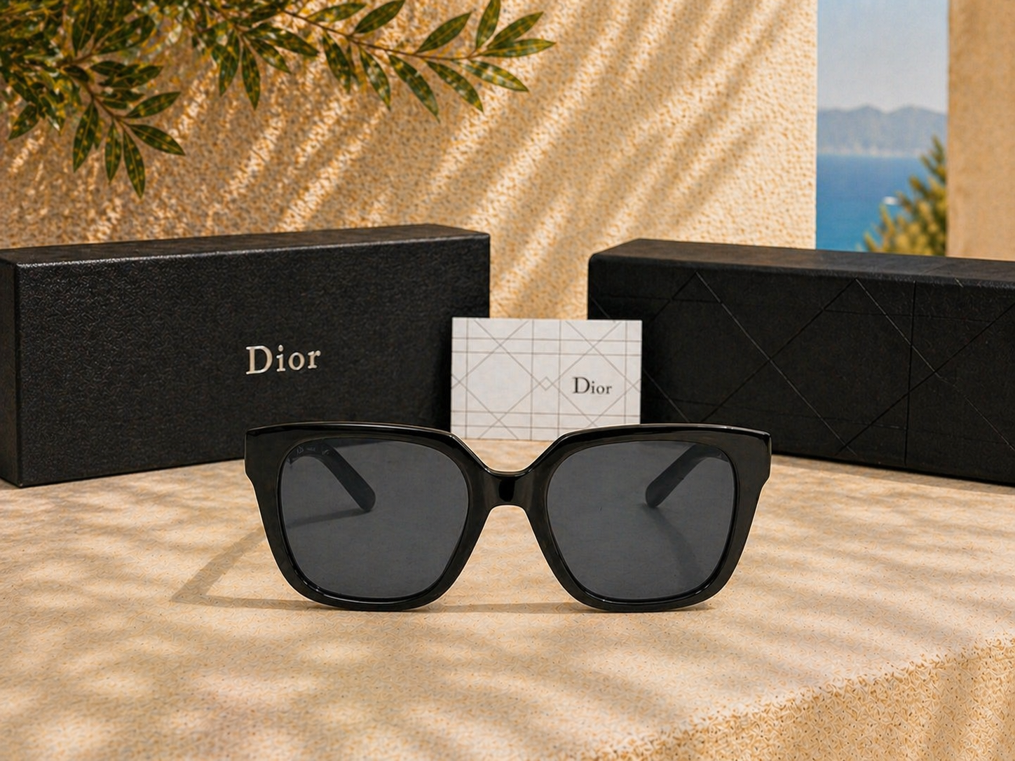 Dior Dior B27 S3F Oblique Detaylı Siyah Erkek Güneş Gözlüğü