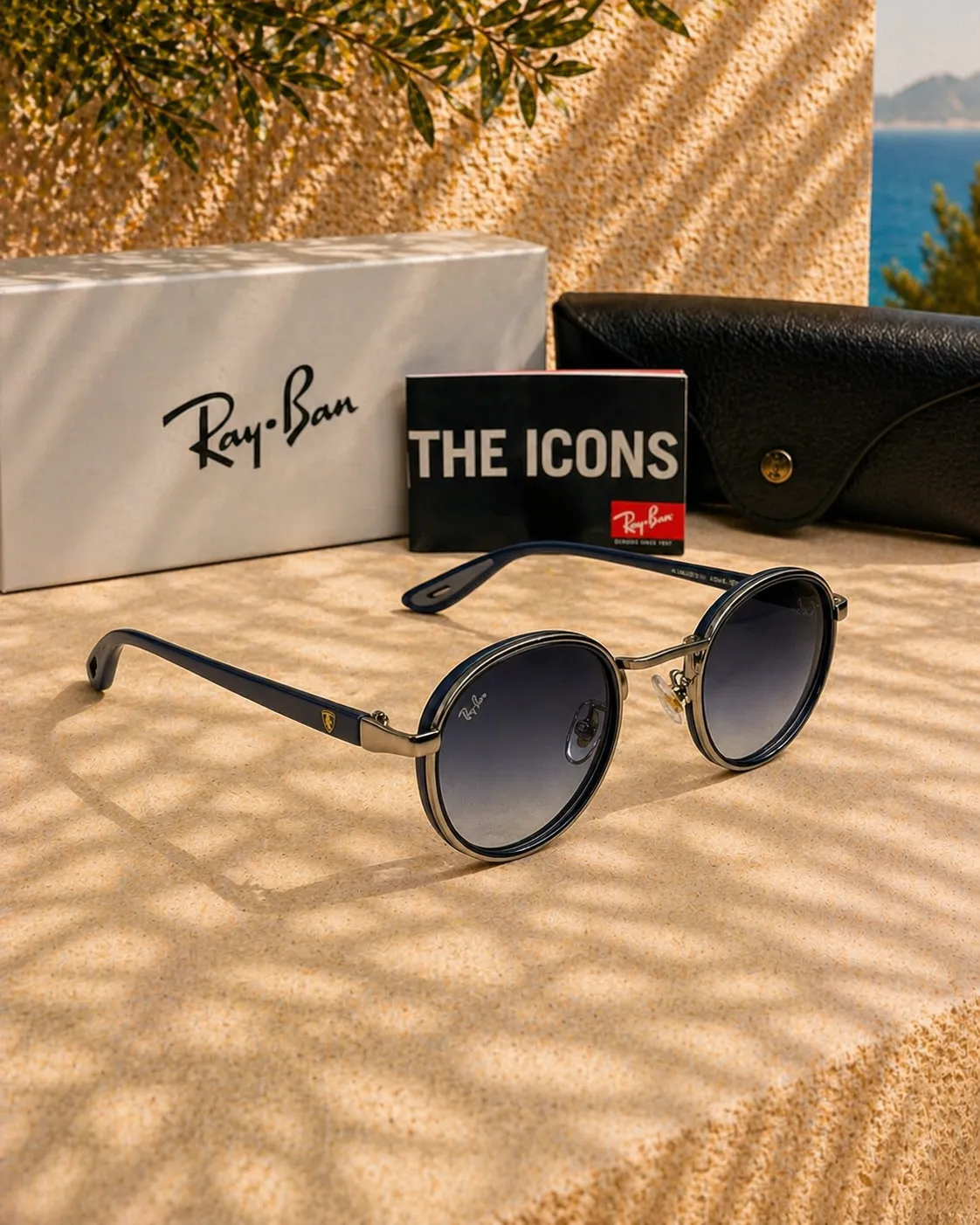Ray Ban Ray-Ban Scuderia Ferrari Siyah Çerçeveli Unisex Güneş Gözlüğü